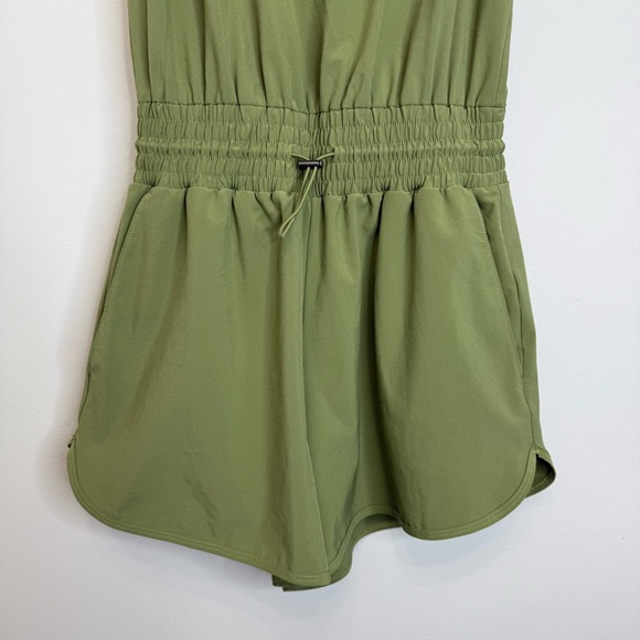 Abercrombie & Fitch Green Athletic Shorts Romper Women's Small Travel Athletic - Picture 6 of 13